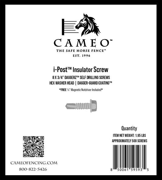i Post Insulator Screw, 500ct
