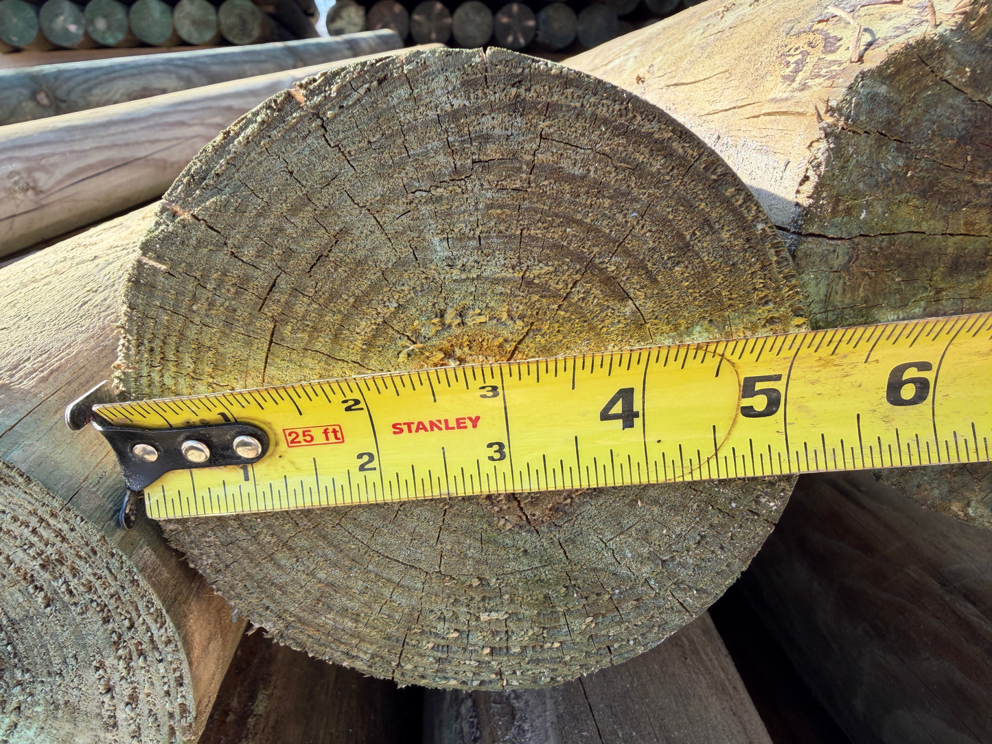 Perfect Posts™ 5" x 8' Line, Corner & Gate Posts - Precision-Turned Wood Fence Posts