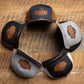 Cameo Leather Patch Mesh Truck Hat