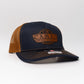 Cameo Leather Patch Mesh Truck Hat