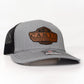 Cameo Leather Patch Mesh Truck Hat