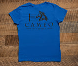 Cameo Logo Short-Sleeve Gildan DryBlend V-Neck T-Shirt For Women